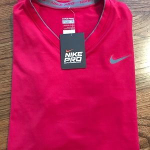 Nike Pro women’s dri-fit hot pink long sleeve